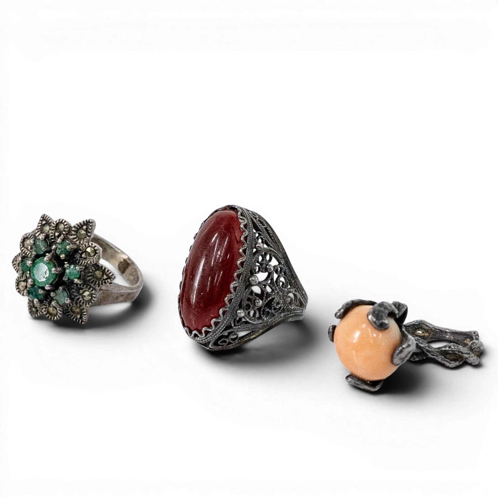 Vintage Sterling Silver & Multi-Stone Ring Lot (1 of 5)