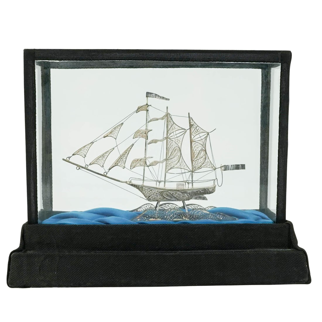 Antique Chinese Silver Filigree Model Ship (1 of 13)