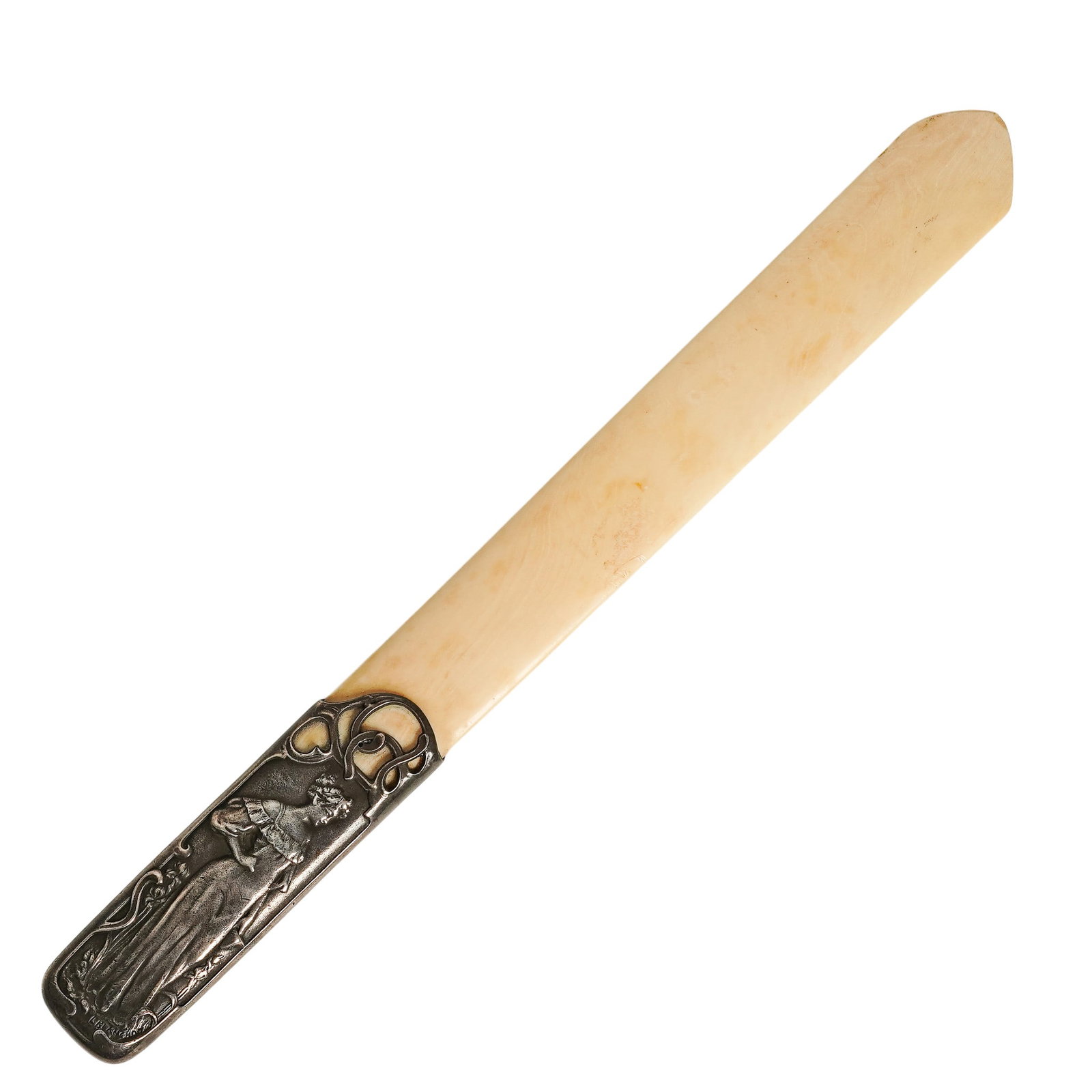 Leon-Alexandre Blanchot (French, 1868-1947) Sterling Silver & Bone Page Turner (1 of 8)