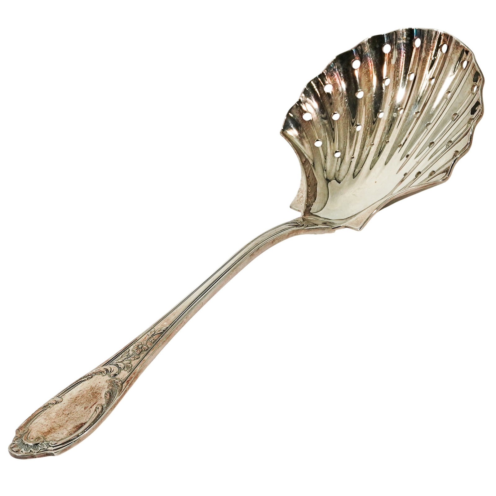 Buccellati Silverplate "Monte Mario" Vegetable Serving Spoon - 8