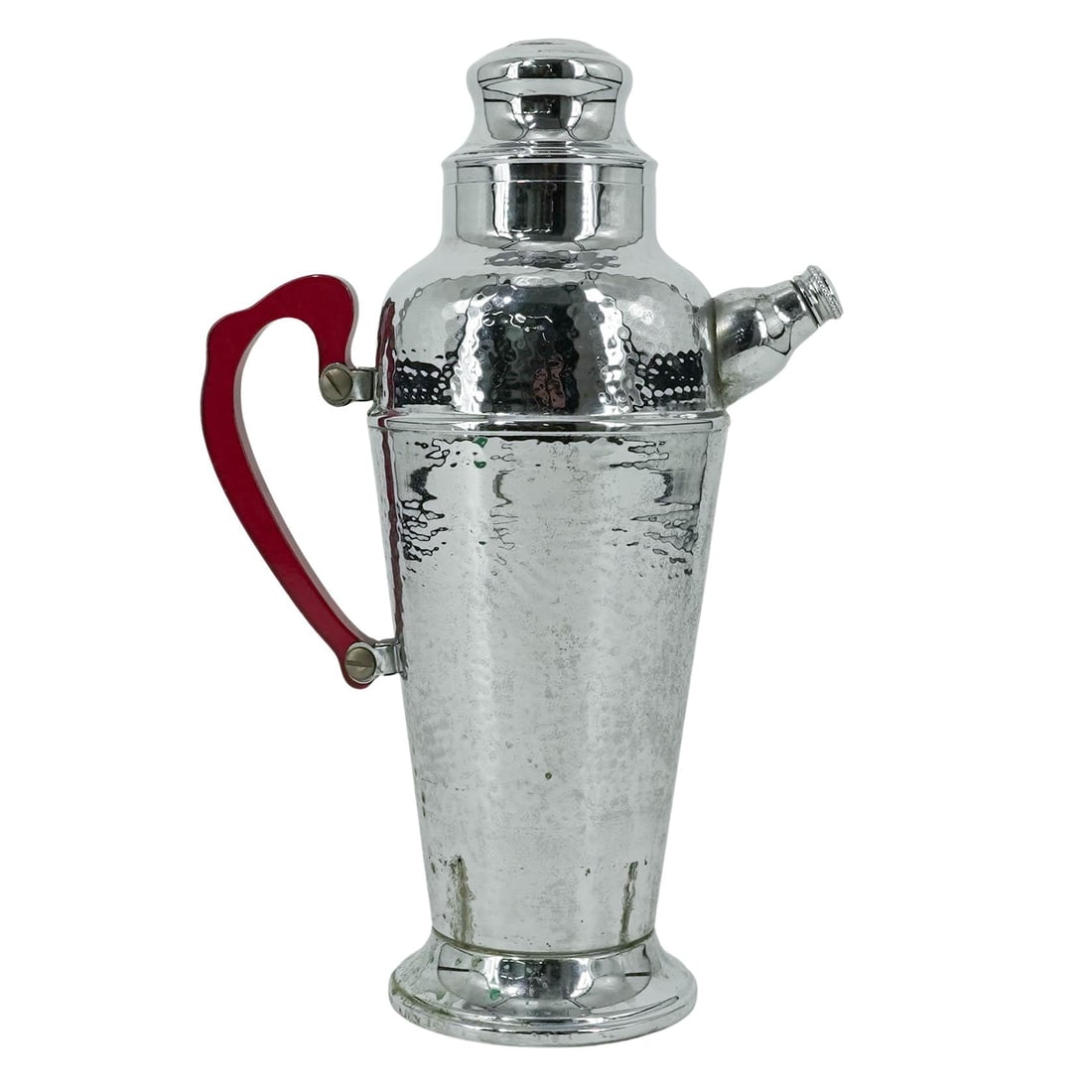 Hammered Chrome and Bakelite Shaker Pitcher - 6