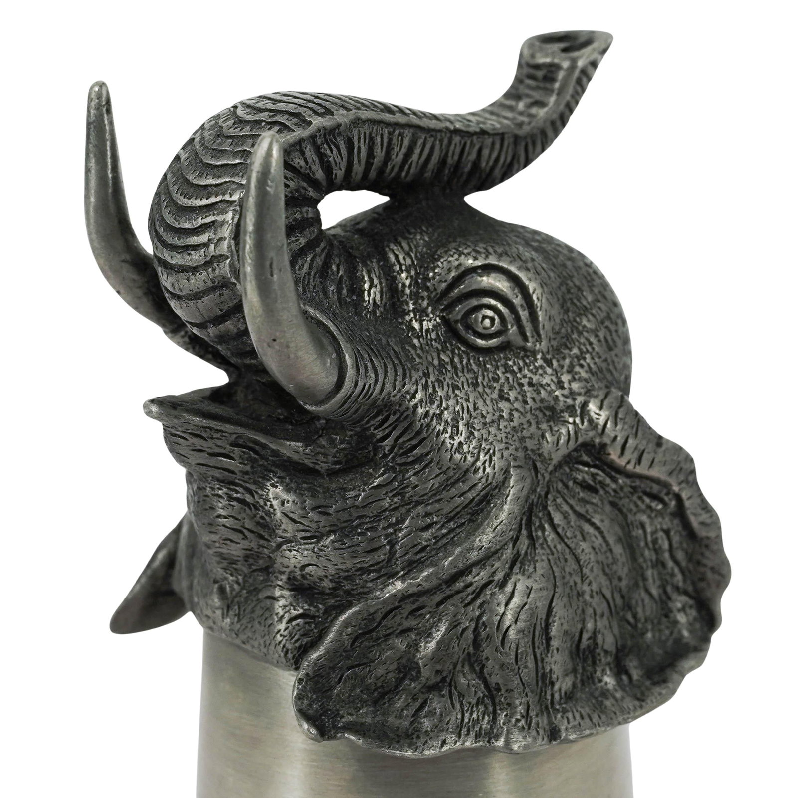 Pewter Elephant Stirrup Cup - 6