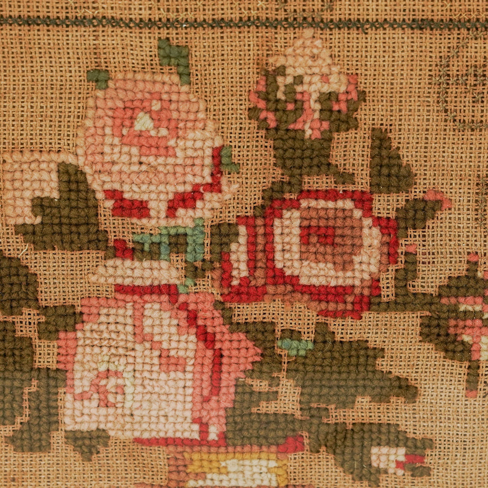 19th Cent. American Needlework Sampler - 4