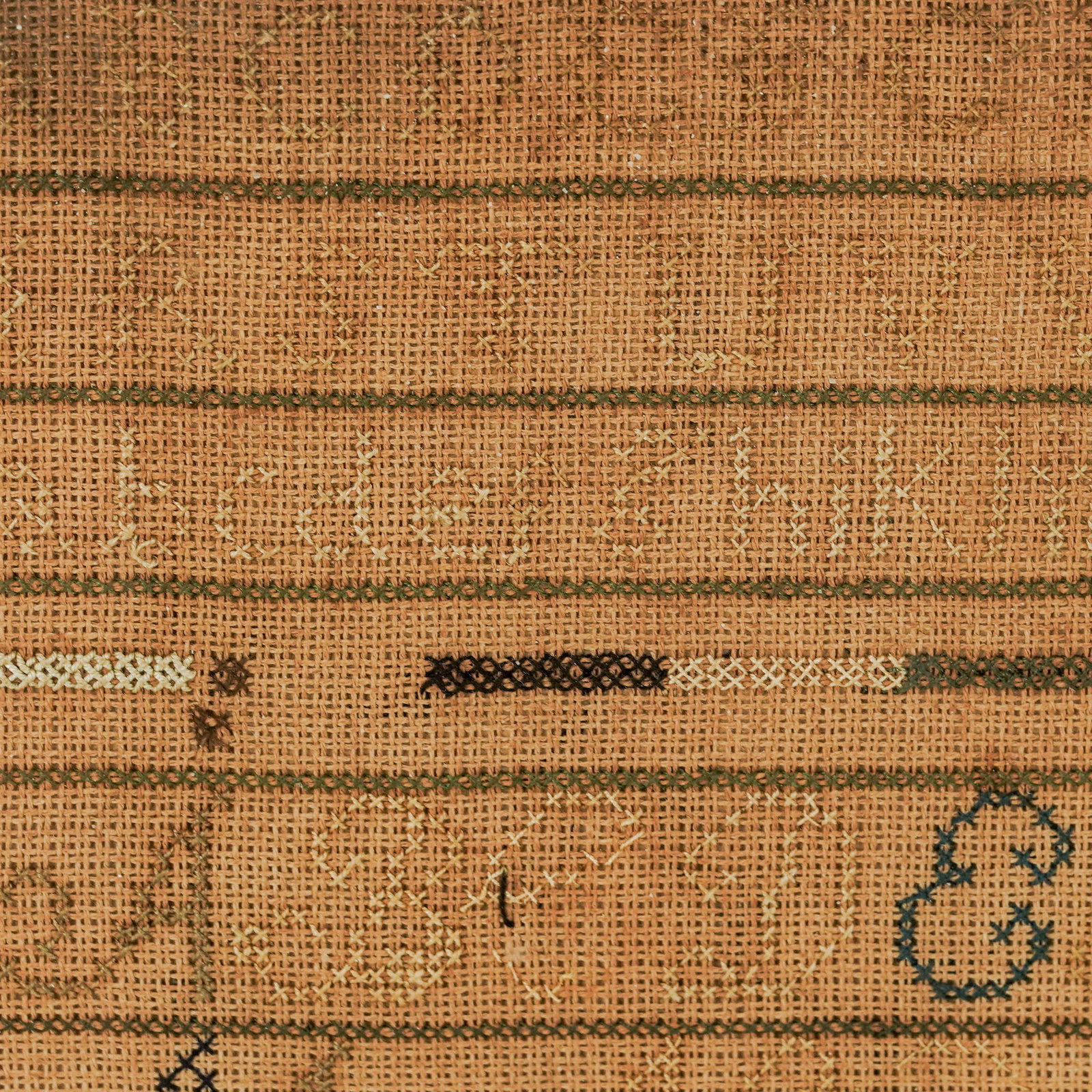 19th Cent. American Needlework Sampler - 6