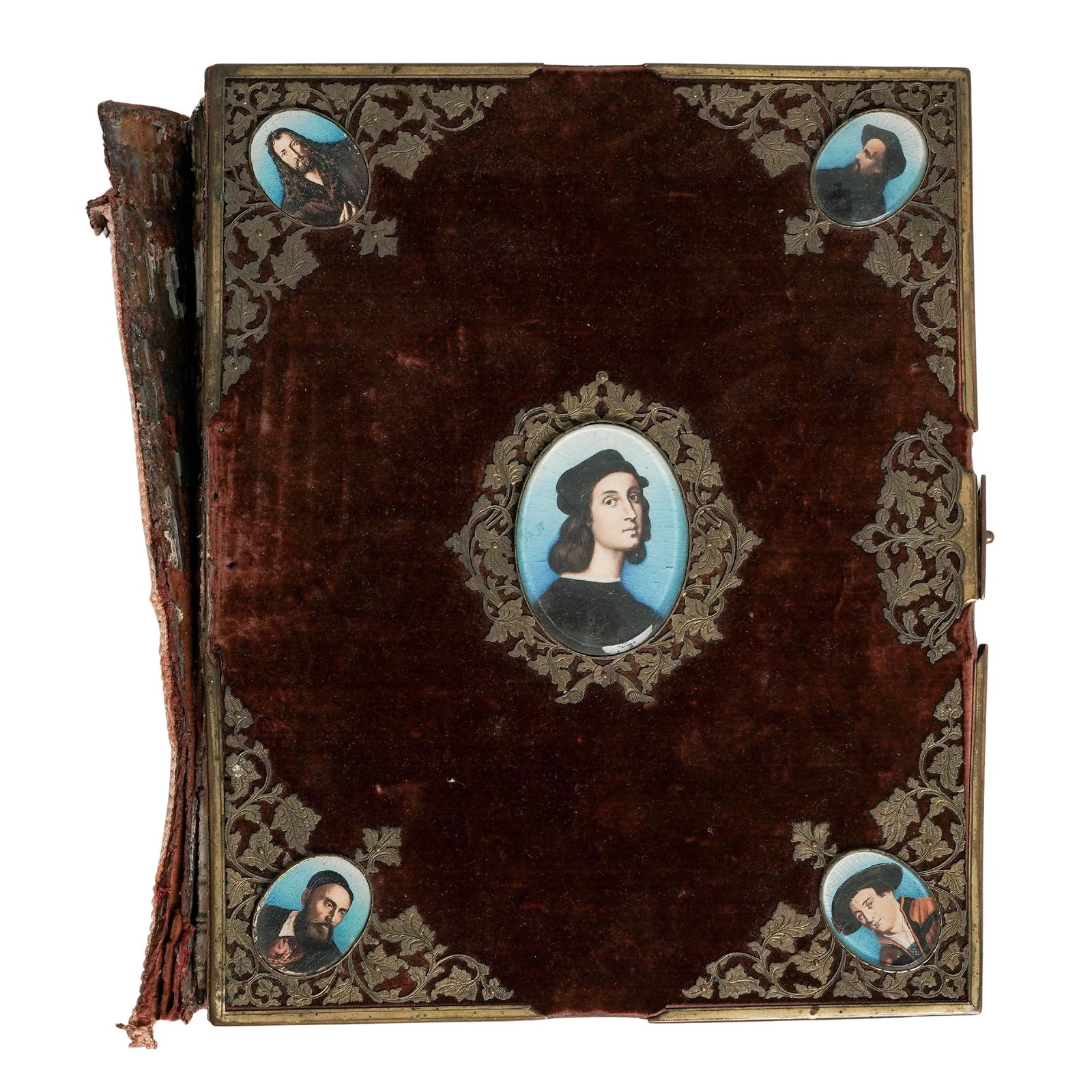 Antique Fine-Art Photography Dresden Gallery Album: Antique Fine-Art Photography Dresden Gallery Album 19th century, German Album Gallerie de Dresden, content: Photographic reproductions of masterwork paintings hosted in the Dresden Museum, spanning