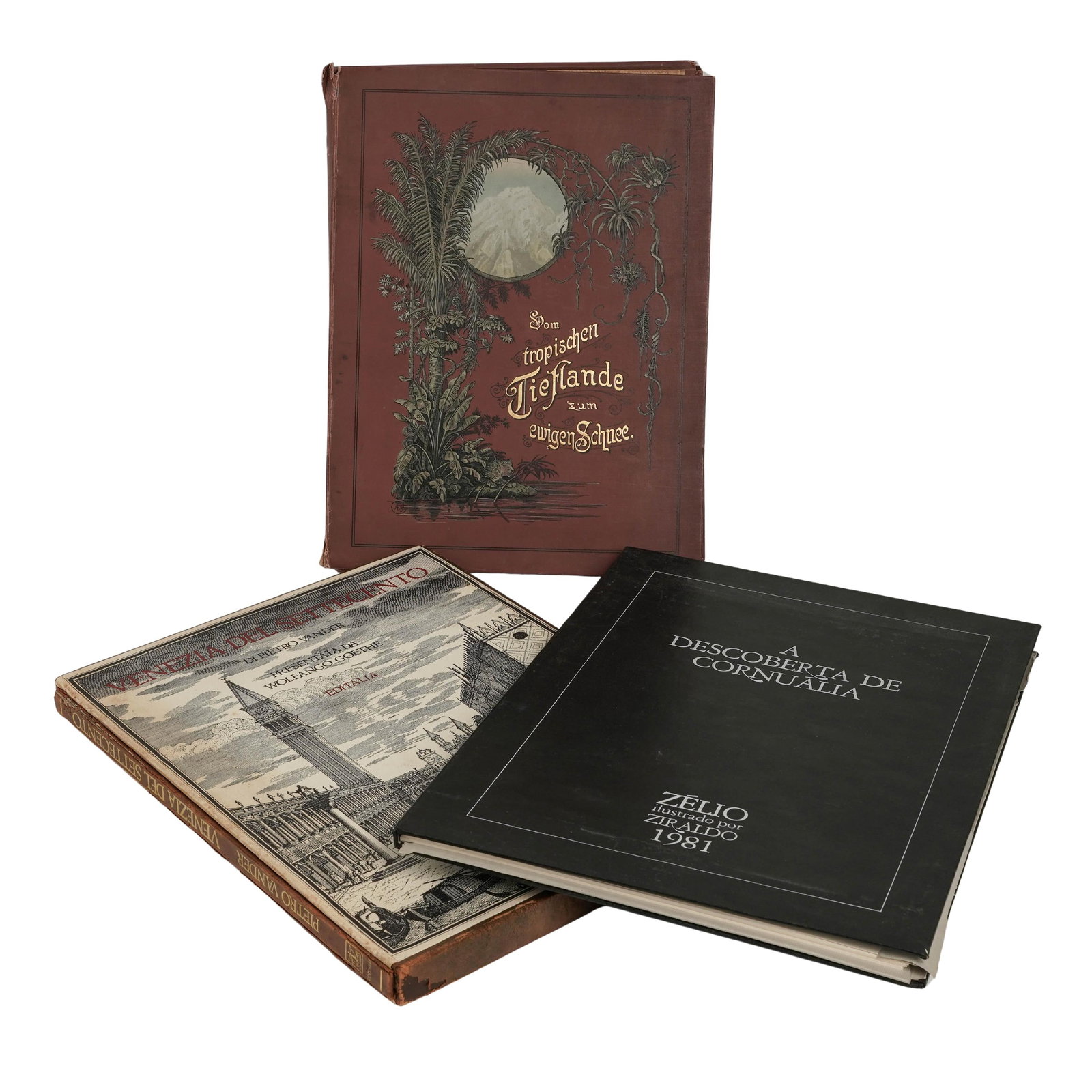 (3 pcs) Collector's Portfolio Literature w/ Engravings & Color Plates (1 of 19)