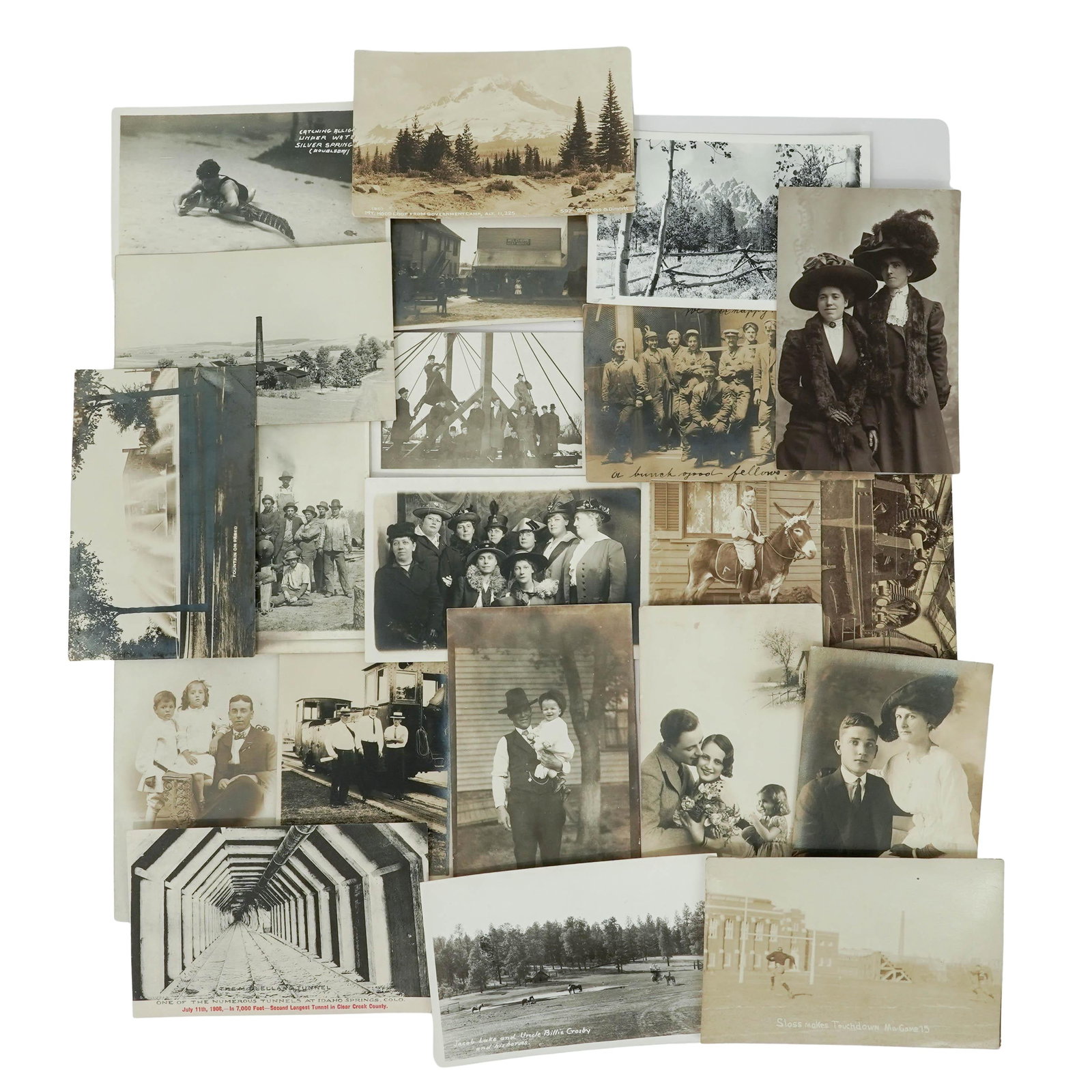 (21 pc) Lot of Antique Photo Postcards (1 of 7)
