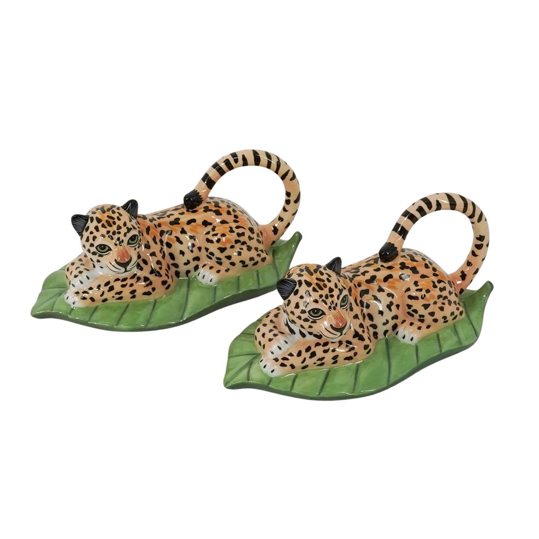 Pair Lynn Chase "Out of Africa" Jaguar Napkin Holders (1 of 14)