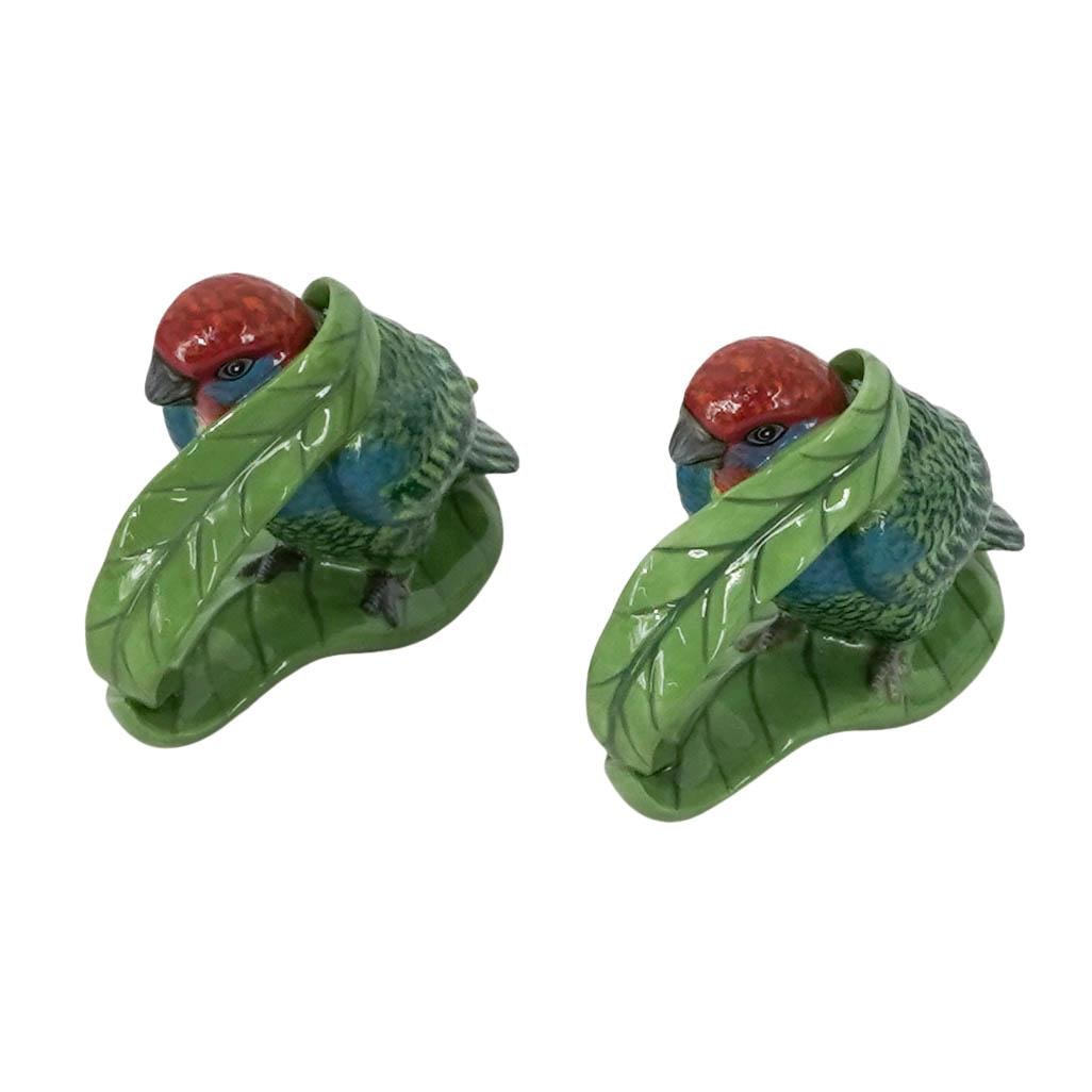 Pair Lynn Chase "Out of Africa" Parrot Napkin Holders (1 of 13)