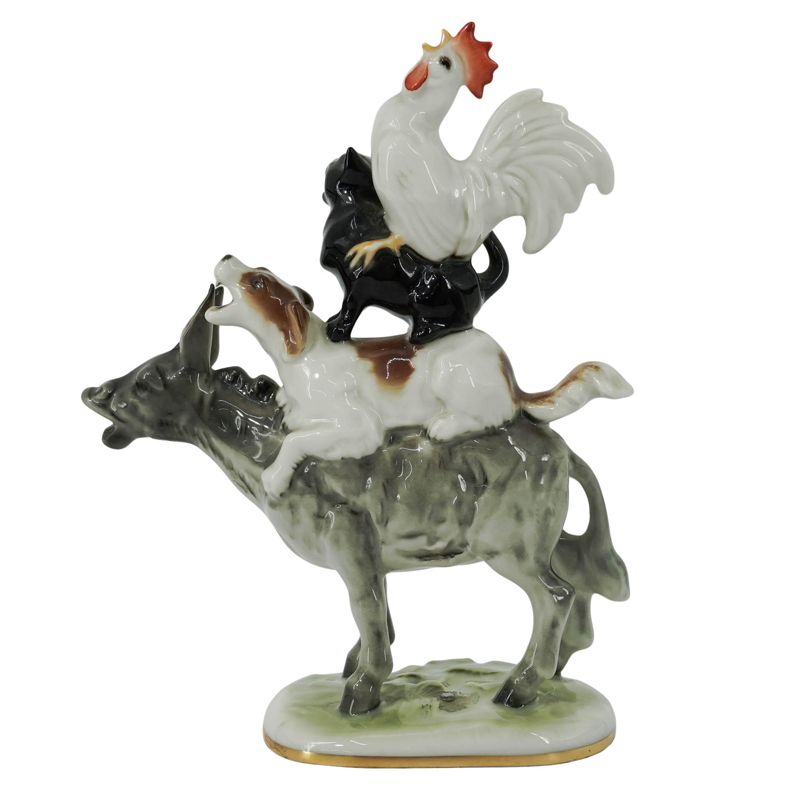 Hutschenreuther "Bremen Town Musicians" Porcelain Figurine (1 of 11)