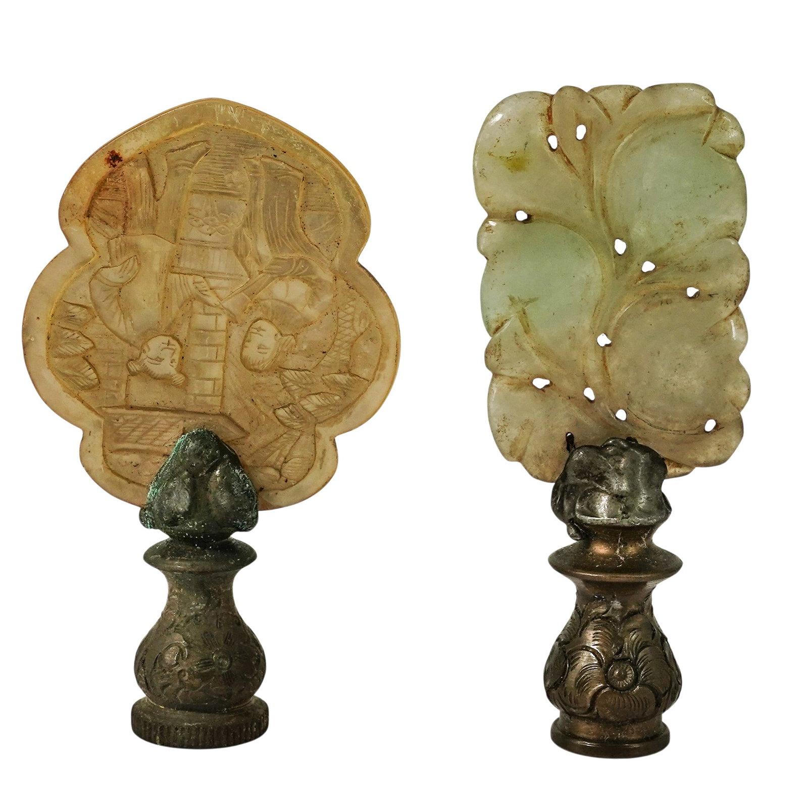 (6pc) Antique & Vintage Lamp Finials Assorted Group - 13