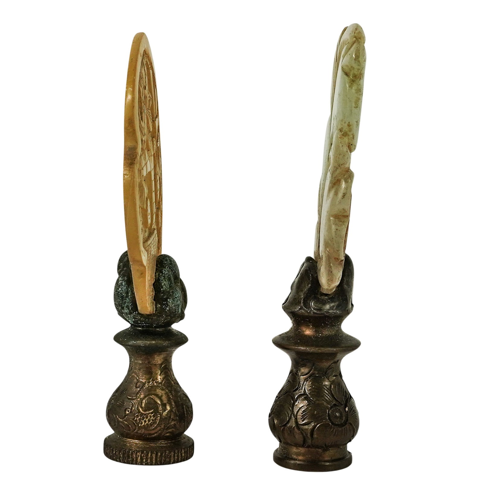 (6pc) Antique & Vintage Lamp Finials Assorted Group - 14