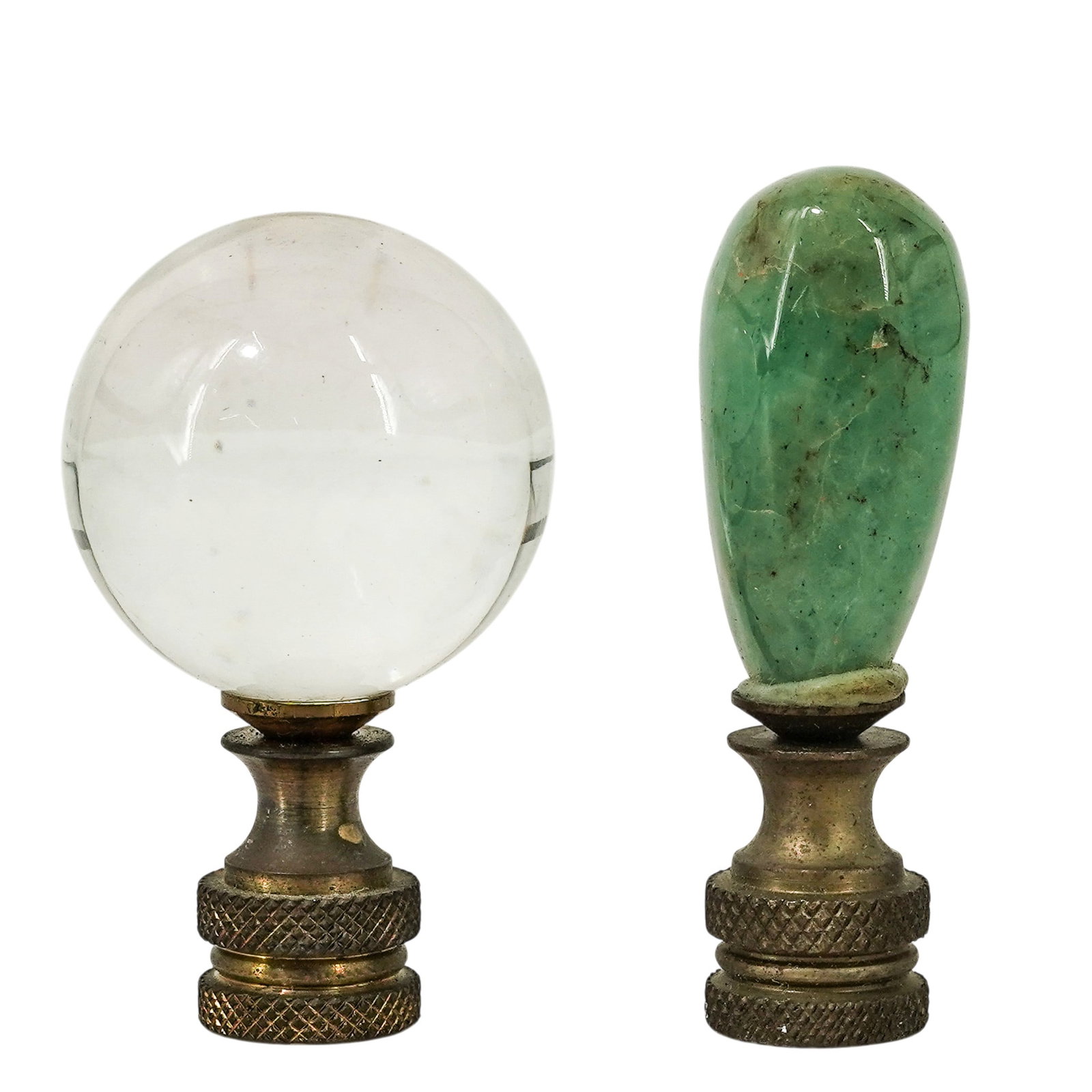 (6pc) Antique & Vintage Lamp Finials Assorted Group - 8