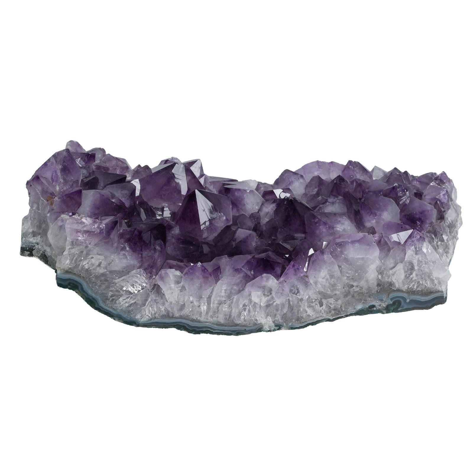 Large Amethyst Cluster Natural Geological Formation: Large Amethyst Cluster Natural Geological Formation 120 million years, Brazil Natural geological formation known for its vibrant purple crystals.This large specimen features cluster formation, where n