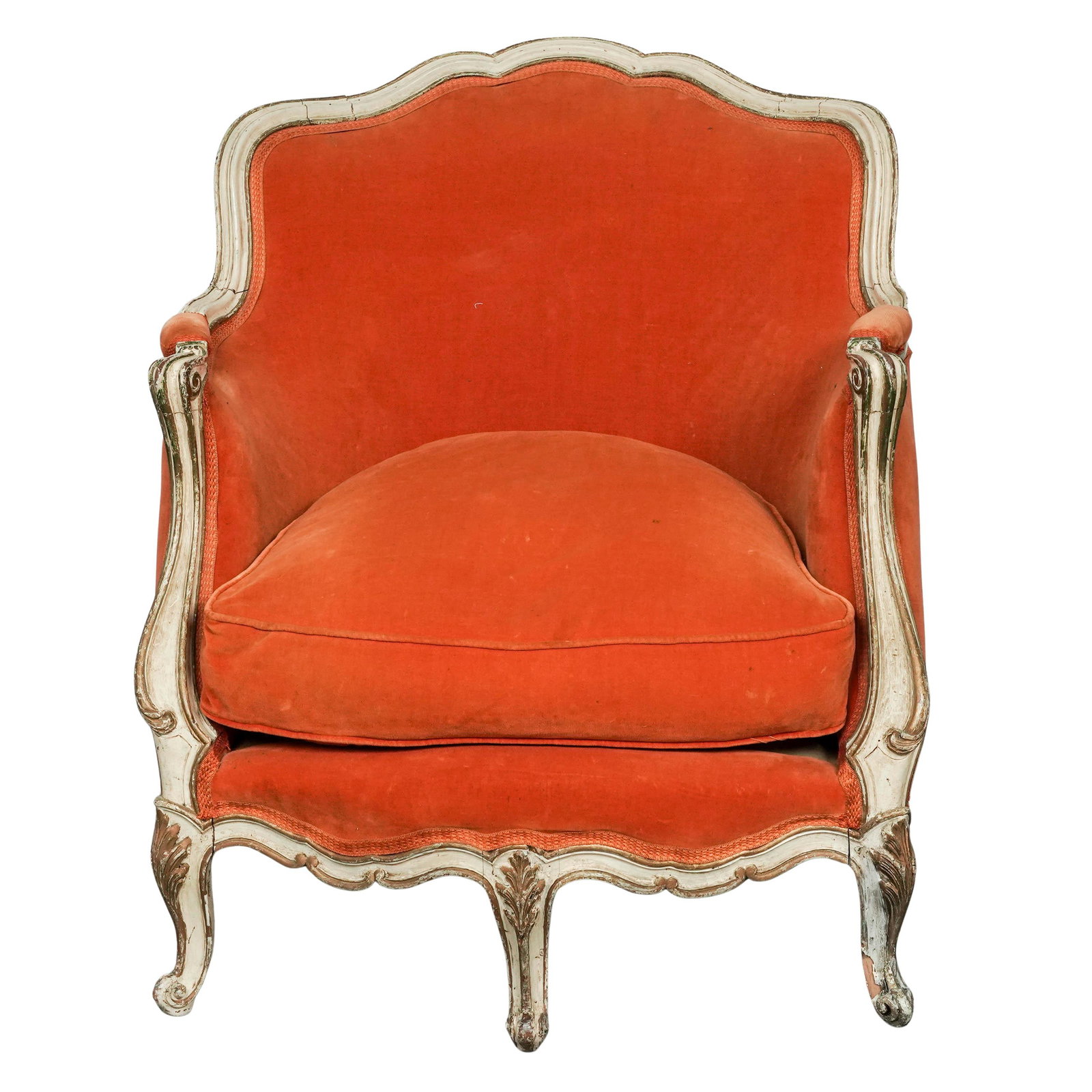 Pair 18th Cent. Wood Upholstered x Maison Jansen Chairs - 4