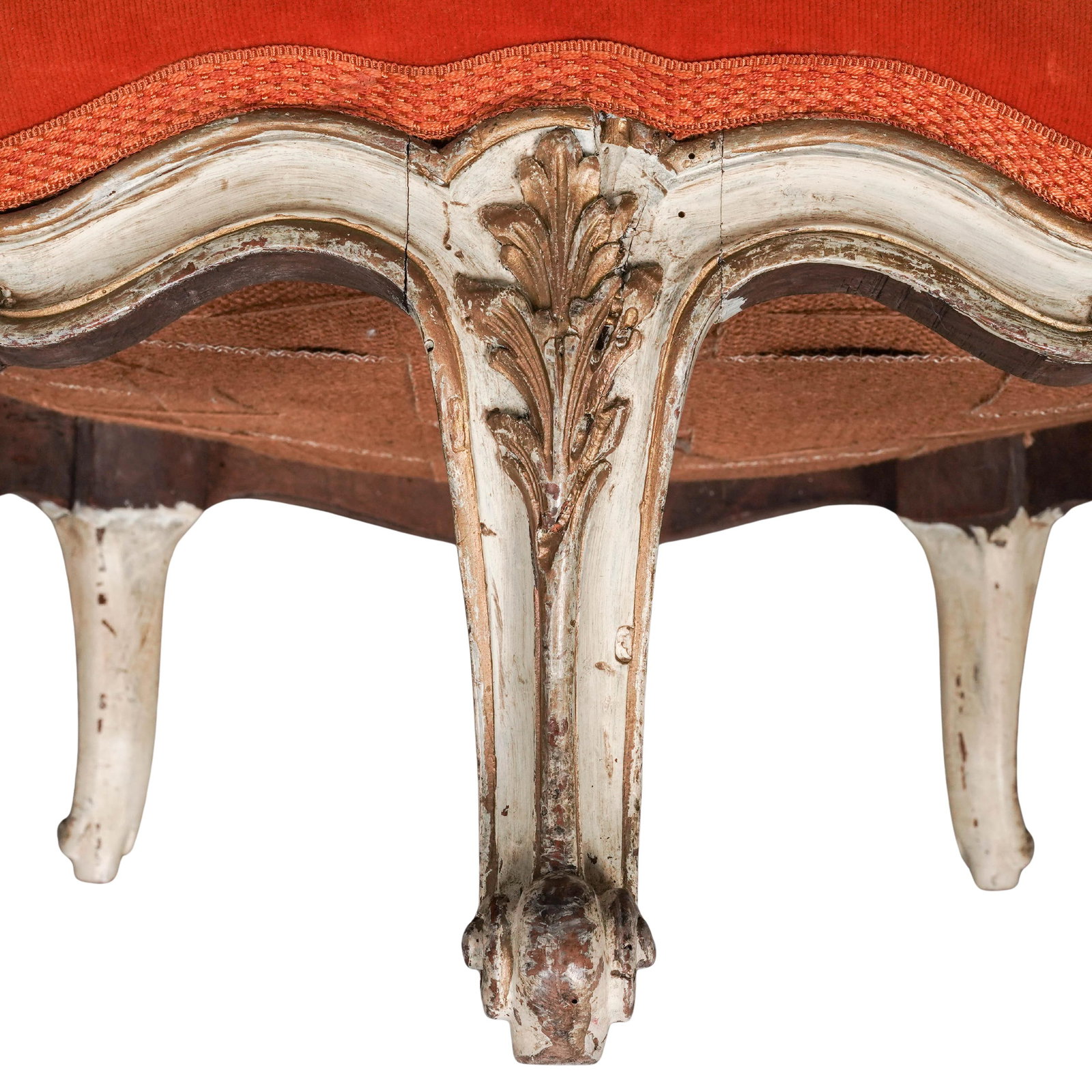 Pair 18th Cent. Wood Upholstered x Maison Jansen Chairs - 8