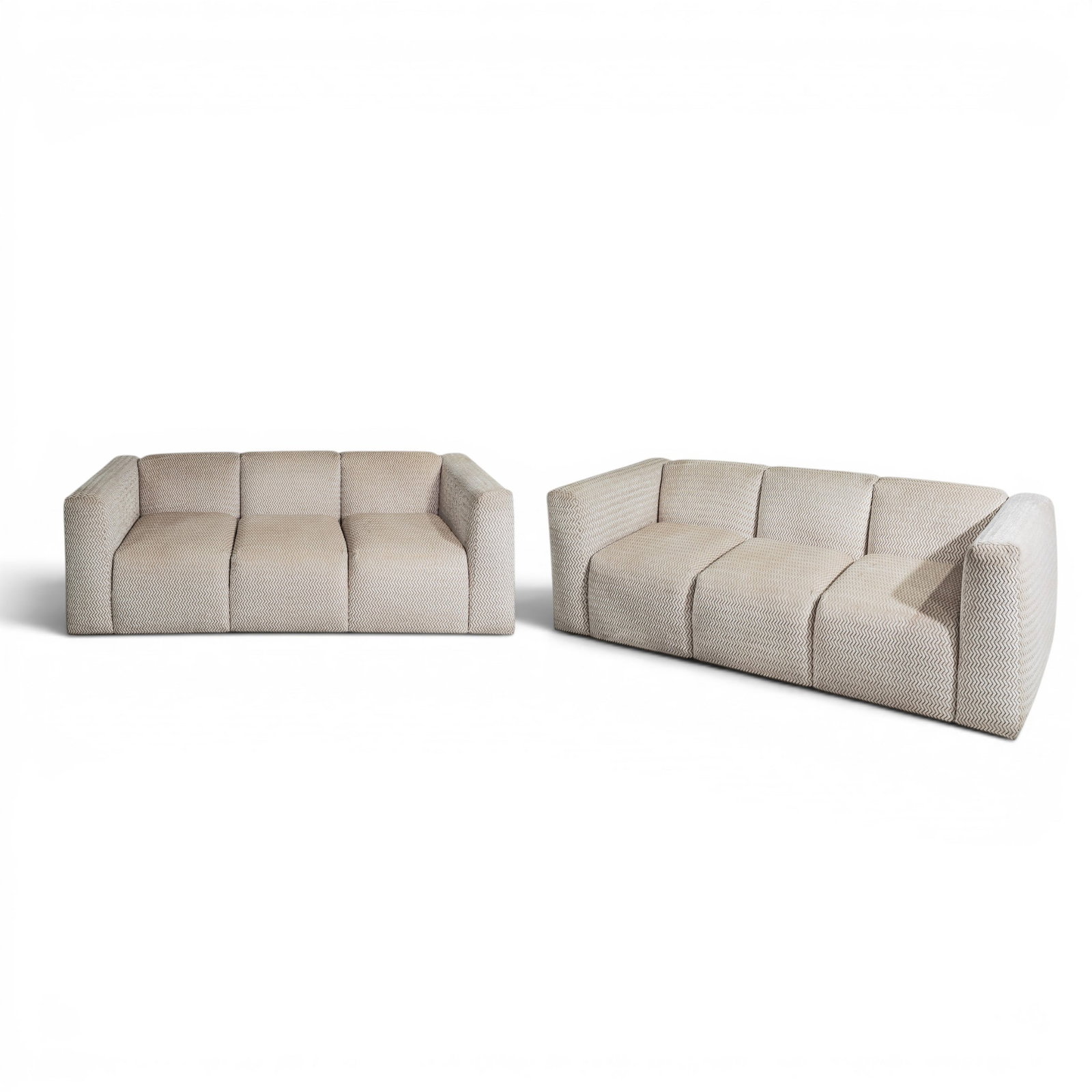 Pair of Post Modern Modular Sofas - 2