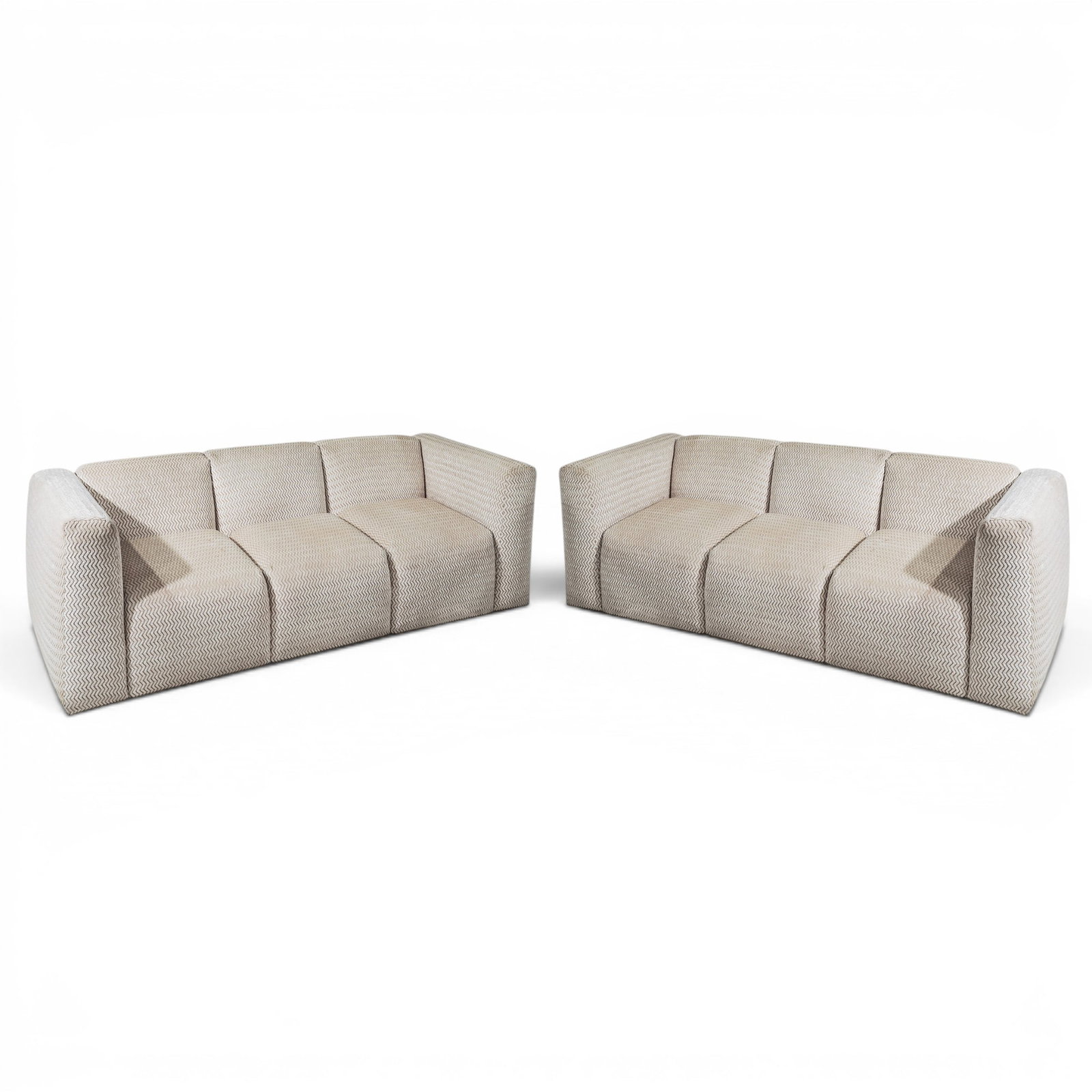 Pair of Post Modern Modular Sofas - 8
