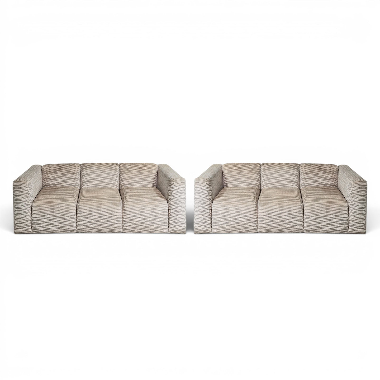 Pair of Post Modern Modular Sofas - 9