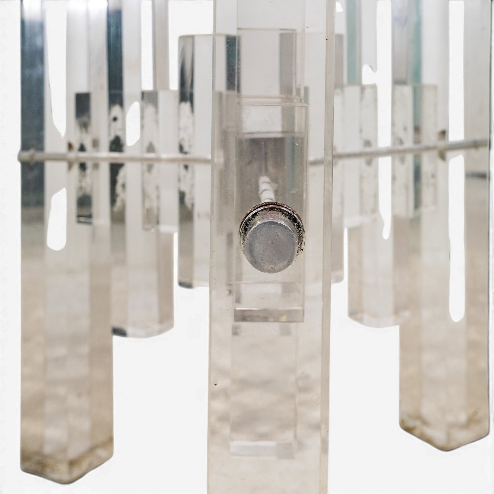 Lucite Sculptural Table Base - 7