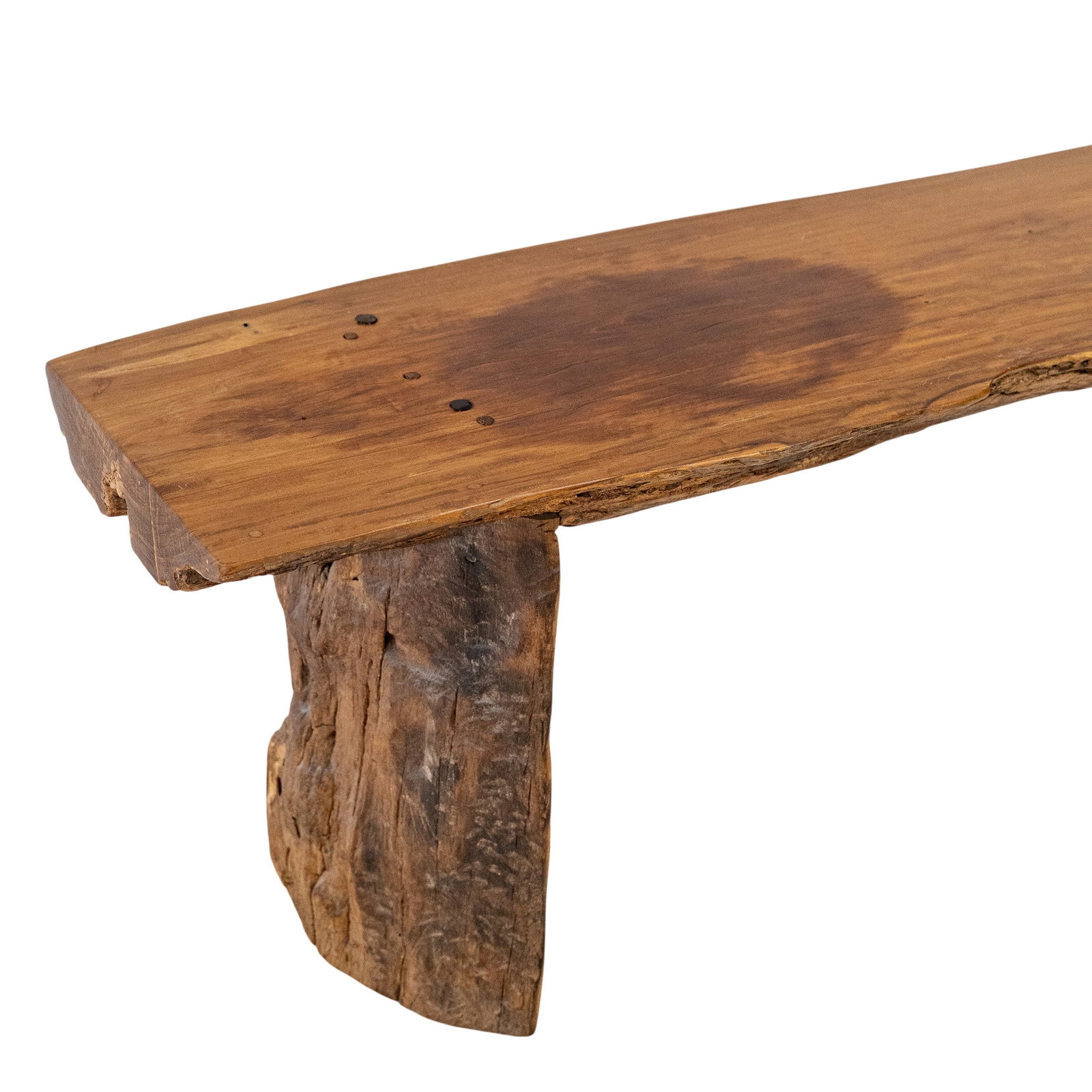 Live Edge Slab Bench - 4