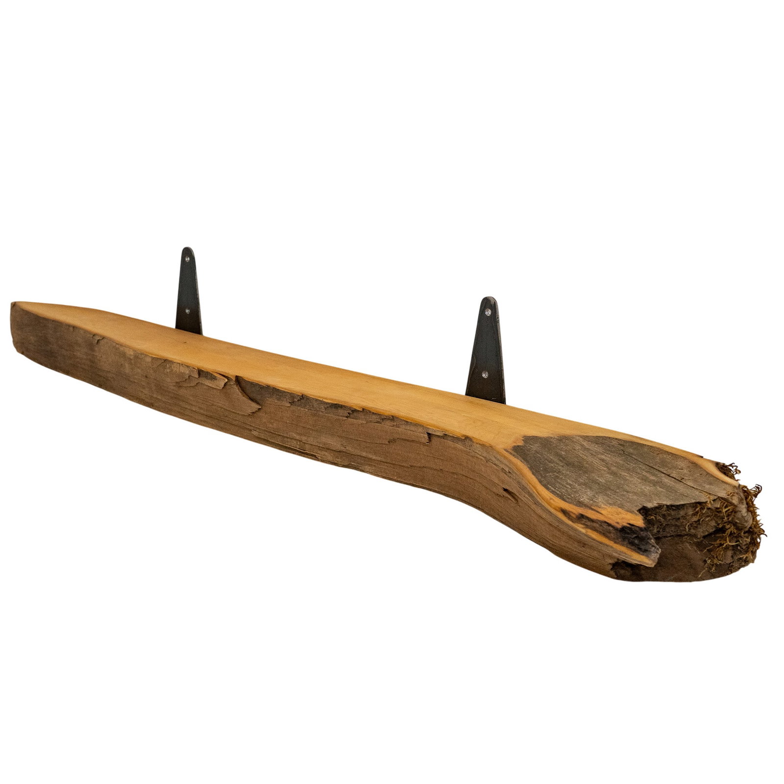 Vintage Driftwood Hanging Shelf: Vintage Driftwood Hanging Shelf MId-Late 20th Cent. A driftwood hanging wall shelf. H 3.25" x W 6.25" x L 43.5"