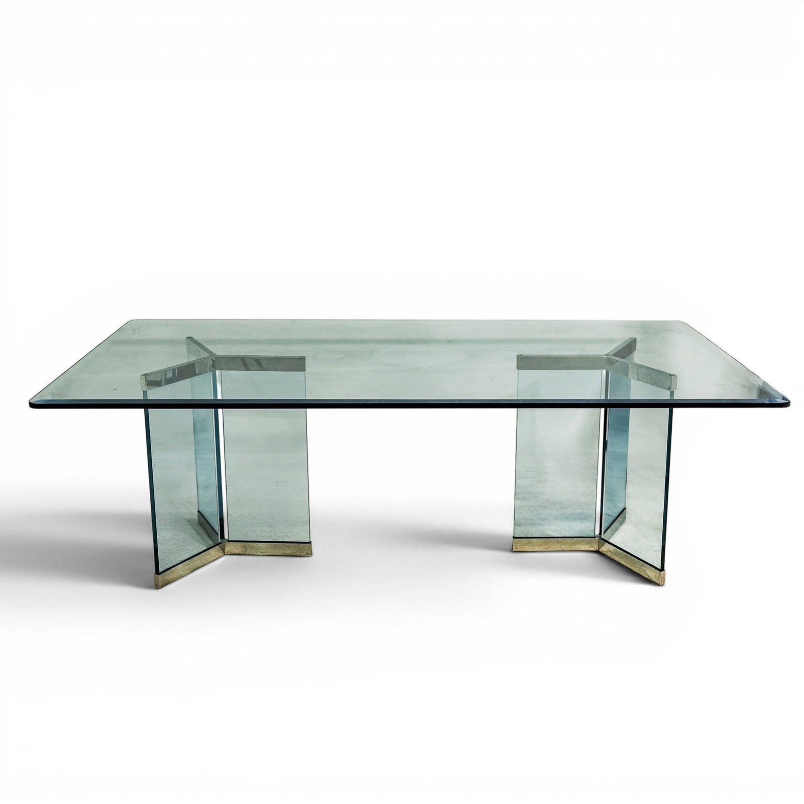 MCM Pace Collection Glass Dining Table - 2