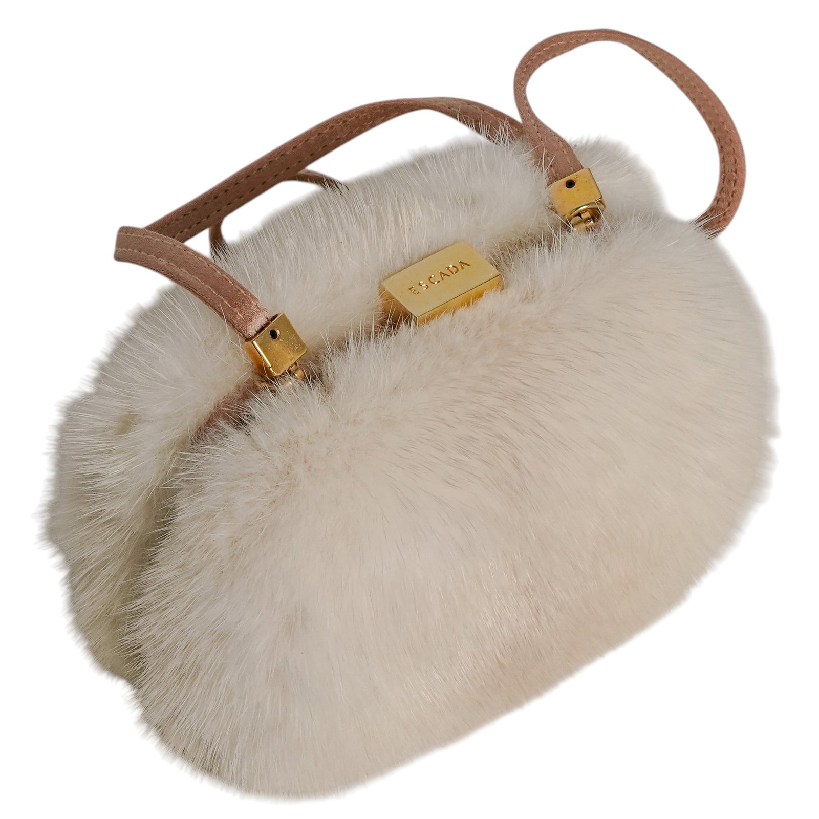 Mini Escada Exotics Mink Shoulder Bag - 4
