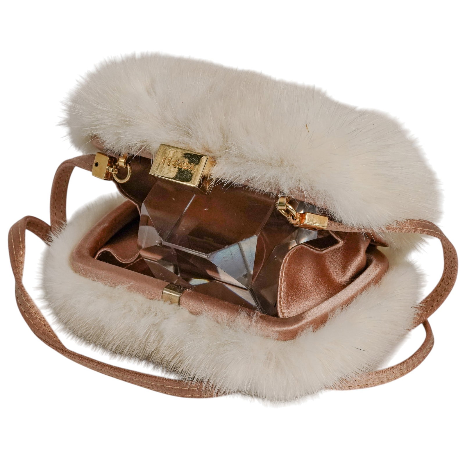 Mini Escada Exotics Mink Shoulder Bag - 6