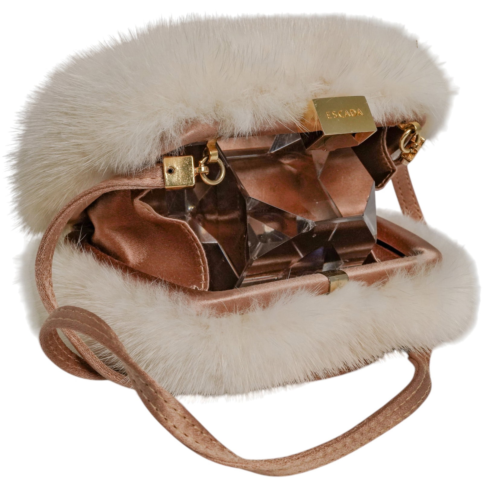 Mini Escada Exotics Mink Shoulder Bag - 7