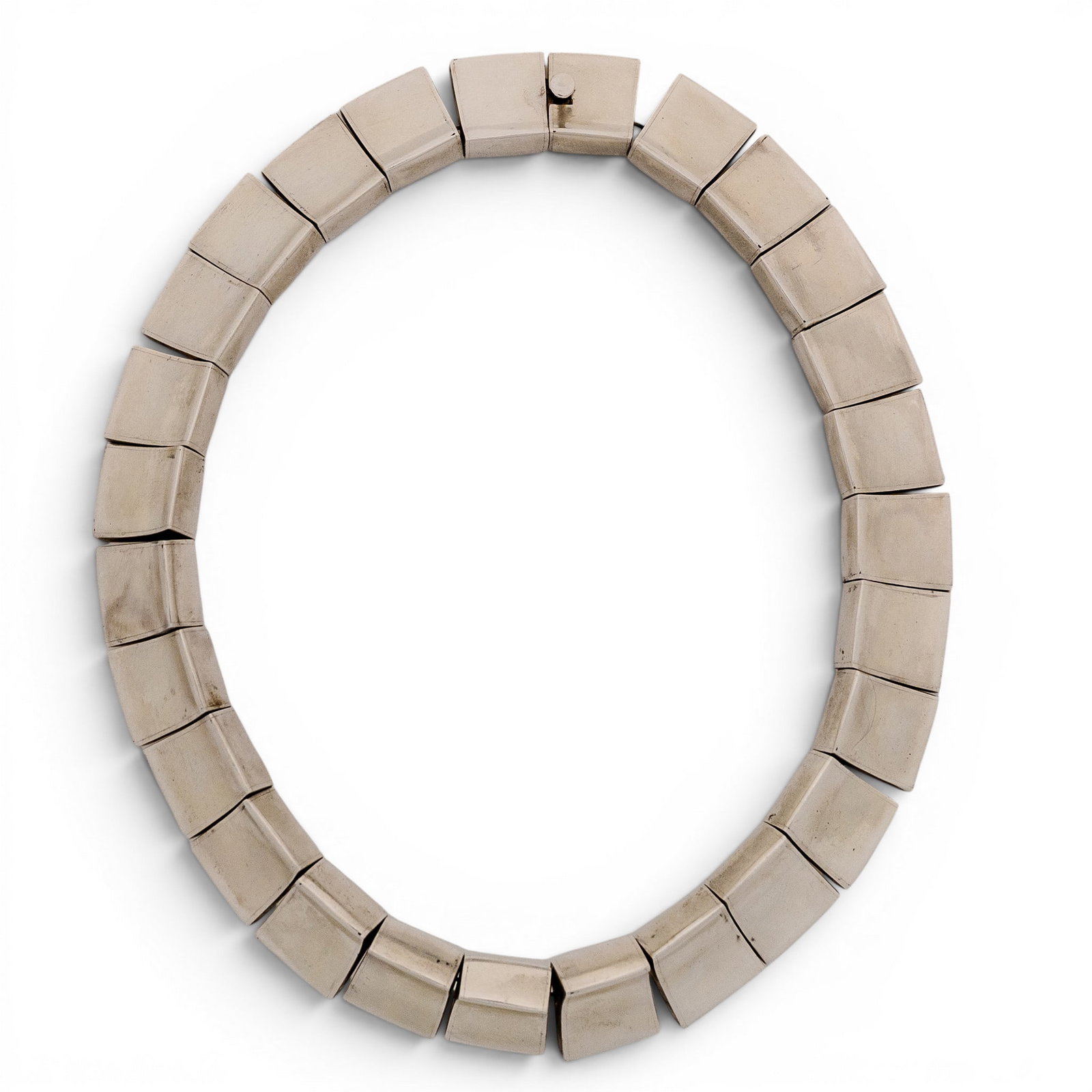 Vintage Mexican Sterling Silver Modernist Necklace (1 of 5)