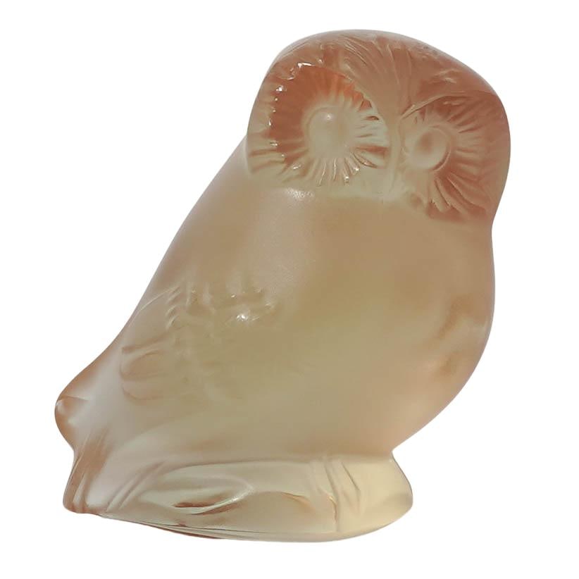 Lalique Amber Owl Nyctal Figurine (1 of 7)