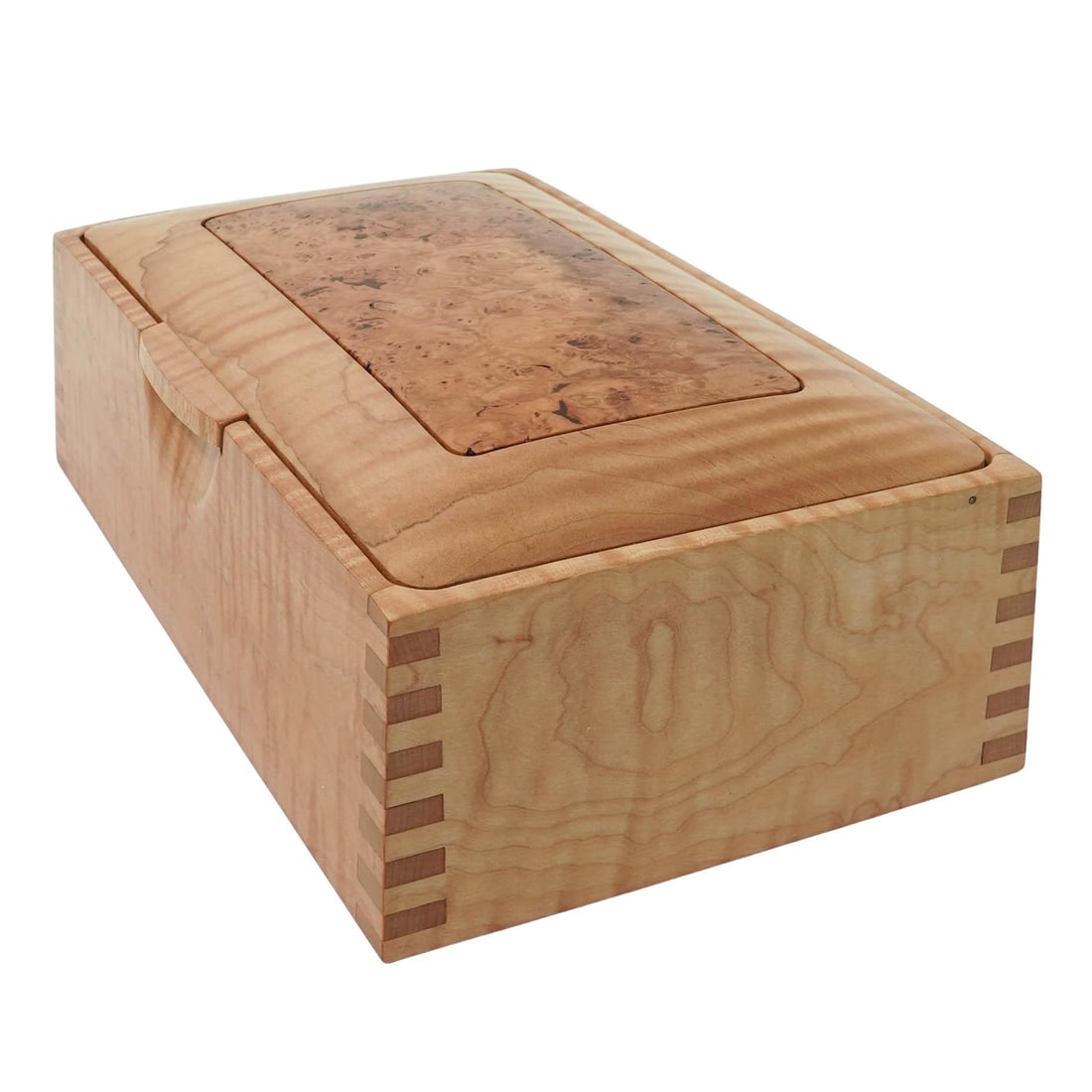 Hamilton Roberts Designs Maple Burl & Tiger Maple Wood Box (1 of 10)