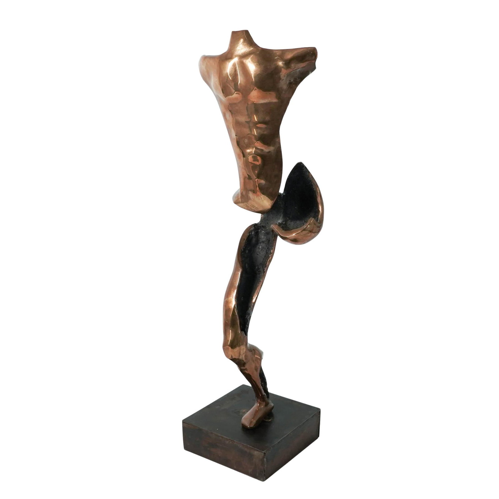 Lloyd Jones "The Runner II" Bronze Sculpture: Lloyd Jones "The Runner II" Bronze Sculpture 1981, USA Lloyd Jones “Runner II” Bronze Sculpture. Modernist bronze sculpture depicting an abstracted running figure with elongated form and textu