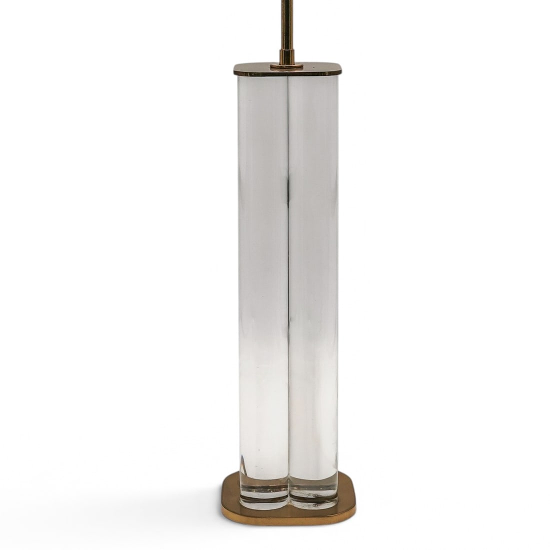 Vintage Lucite & Brass Table Lamp (1 of 11)