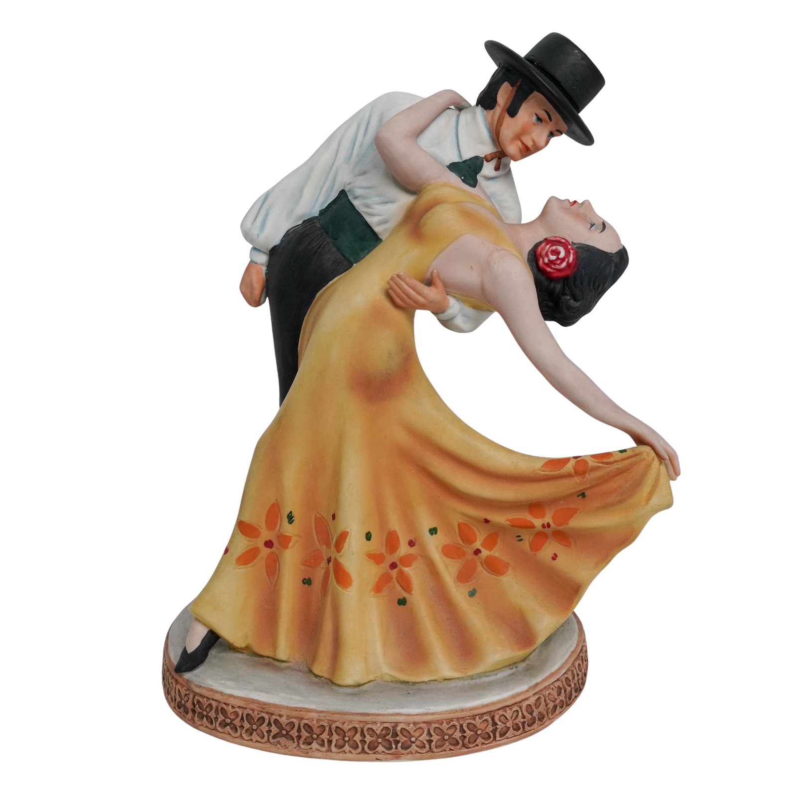 Cyrus Noble Original "Flamenco Dancers" Porcelain Whisky Decanter: Cyrus Noble Original "Flamenco Dancers" Porcelain Whisky Decanter c. 1980s, USA Cyrus Noble Original "Flamenco Dancers" Whisky Decanter, part of the Footlights & Spotlights Series produced for the Haa