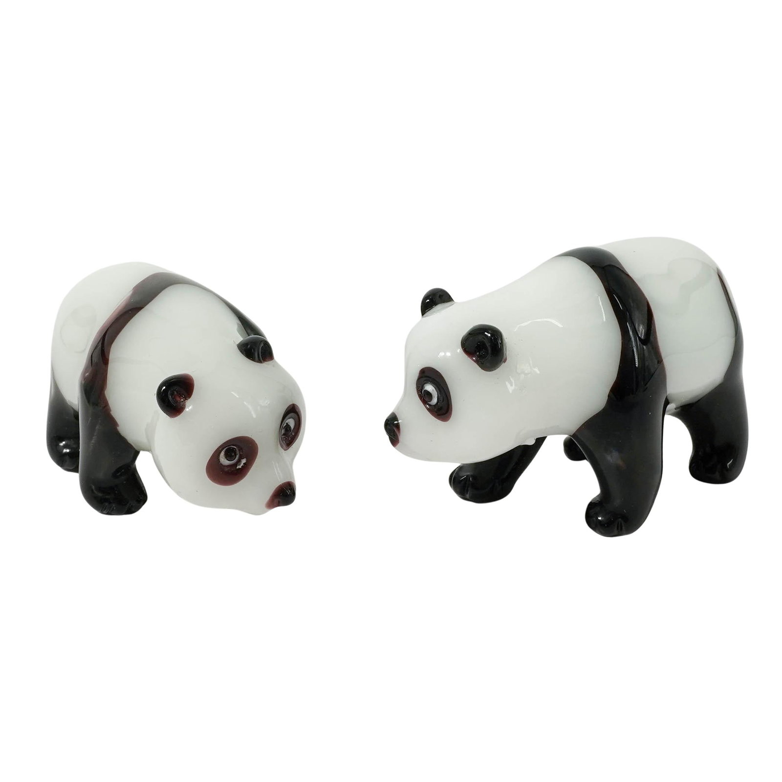 Pair Of Art Glass Panda Figurines (1 of 11)