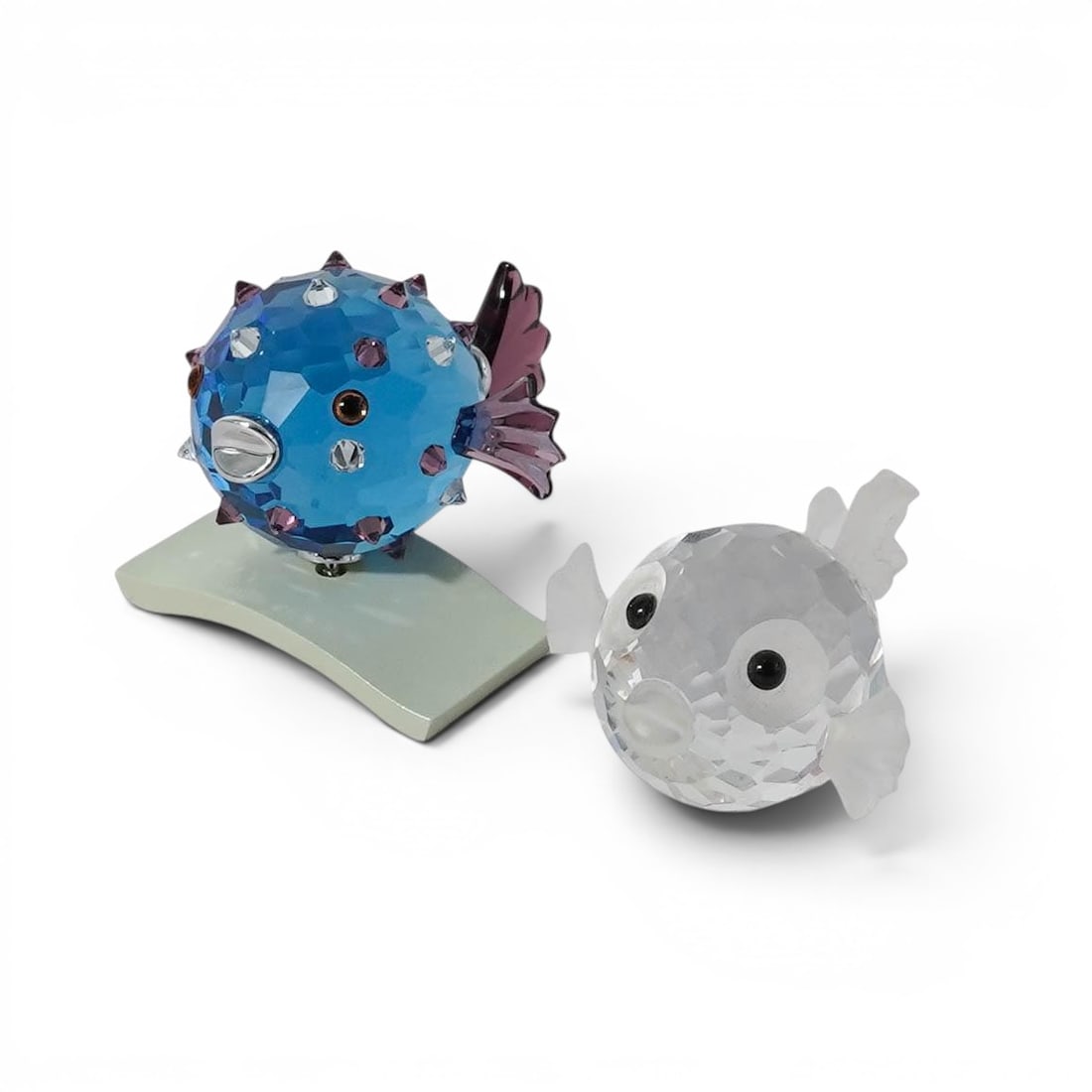 (2 pc) Swarovski Crystal Puffer Fish (1 of 7)