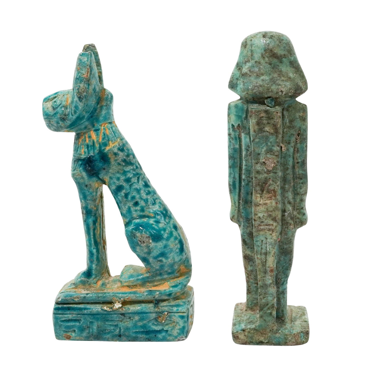 (2 Pc) Egyptian Faience Figures - 5