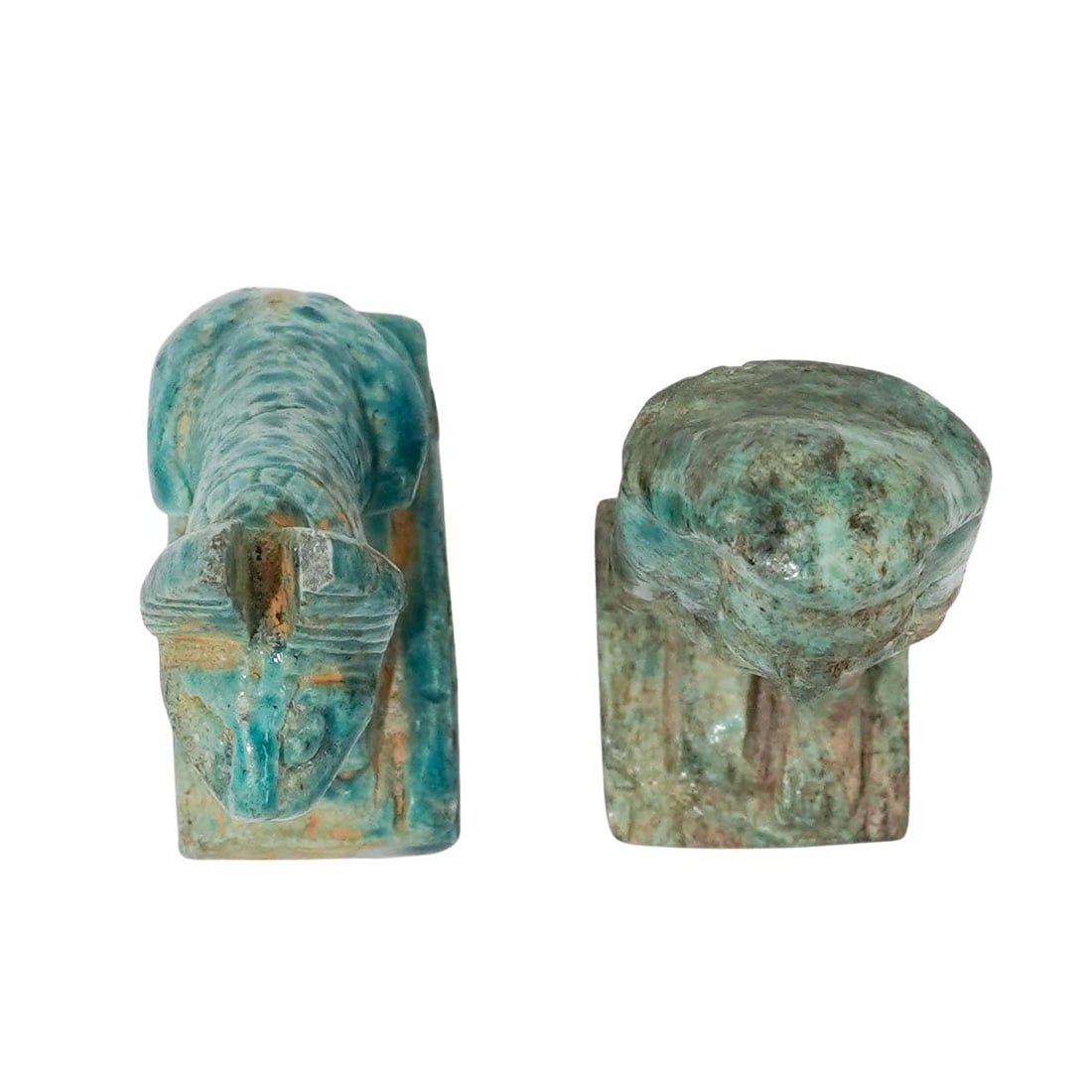 (2 Pc) Egyptian Faience Figures - 6