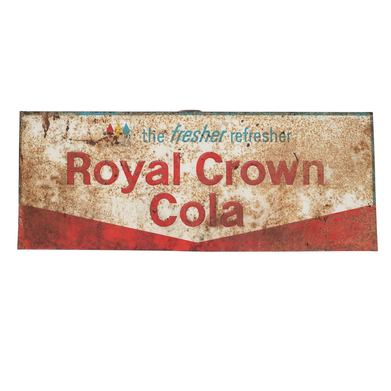 Vintage Tin Royal Crown Cola Embossed Sign (1 of 6)
