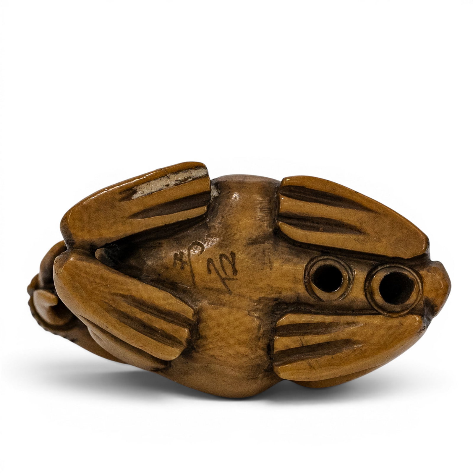 (3 Pcs) Carved Bone Netsuke Figure Set - 6