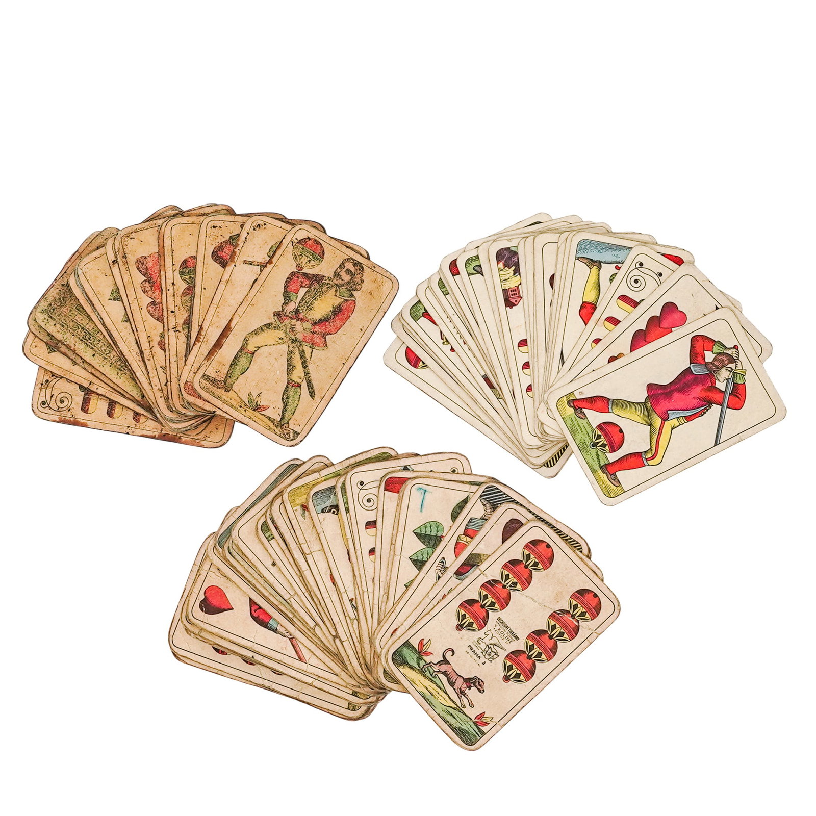 (3 Pc) Vintage Bohemian Playing Card Decks (1 of 7)