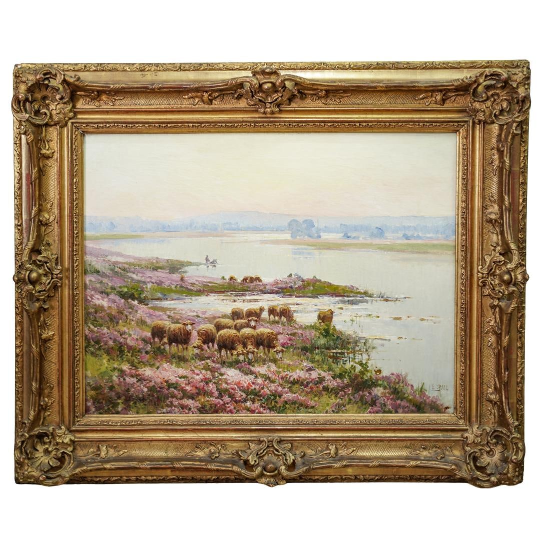 Edouard Pail (French, 1851-1916) Pastoral Oil Painting (1 of 5)