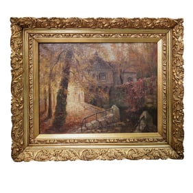 Maurice Proust (French, 1867-1944) Rural Landscape Oil on Canvas