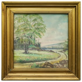 Harvey Haglund (Swedish/American, 20th c.) Rural Landscape Painting