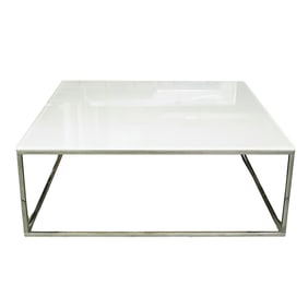 Natuzzi Italia "Cabaret" Square White Table