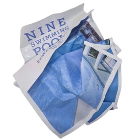 Olaf Metzel (German, b. 1952) "9 Swimming Pools" Tribute Ed Ruscha" Aluminum Art