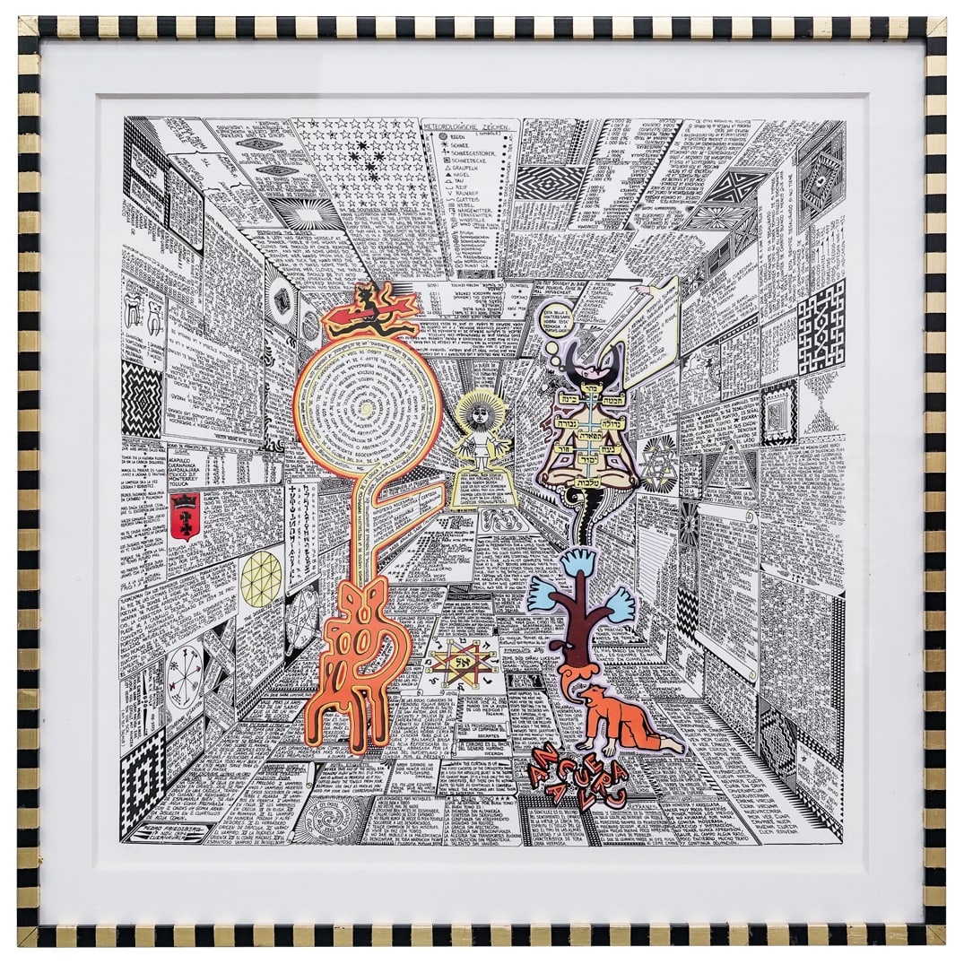 Pedro Friedeberg (Mexican b. 1936) "The Taro News" Serigraph (1 of 6)