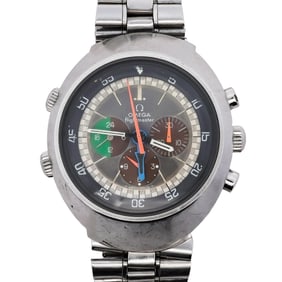 1970's Omega "Flightmaster" Steel Automatic Chronograph Watch